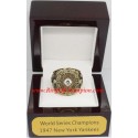 MLB 1947 New York Yankees baseball World Series Championship Ring, Custom New York Yankees Champions Ring