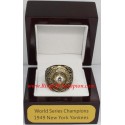 MLB 1949 New York Yankees baseball World Series Championship Ring, Custom New York Yankees Champions Ring